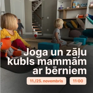 Joga un zāļu kubls mammām ar bērniem
