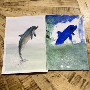 Mākslas nodarbība mammai ar bērnu mākslinieces Jeļenas Sultanovas pavadībā