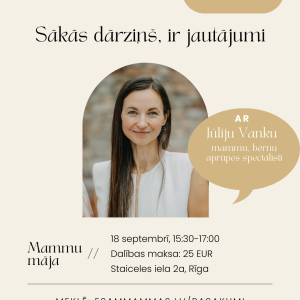 Klātienes nodarbība "Sākas dārziņš, ir jautājumi"