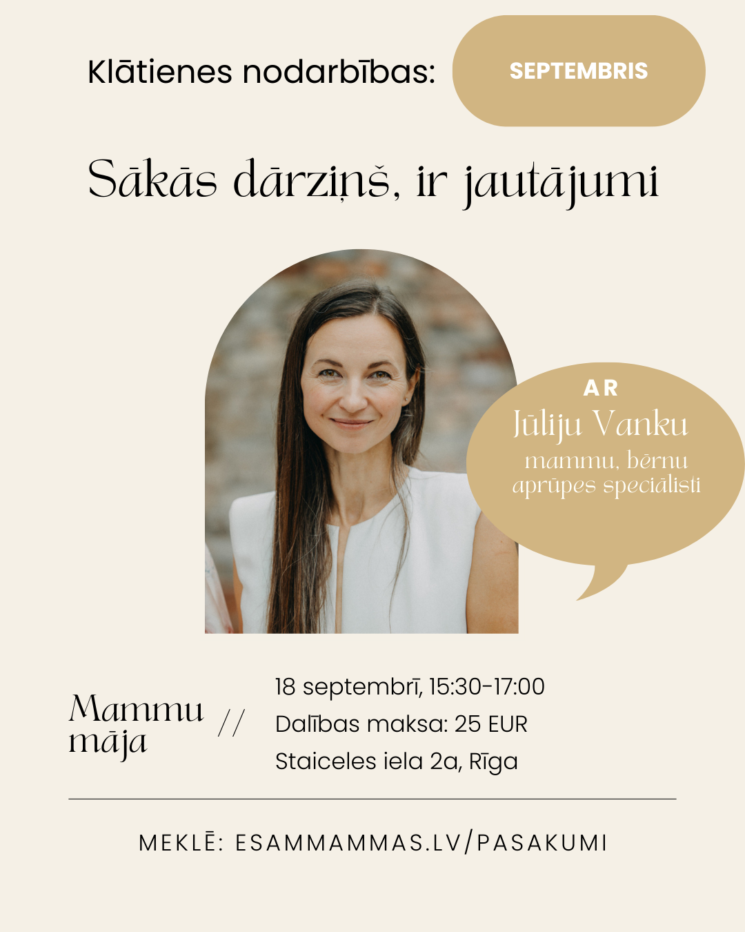 Klātienes nodarbība "Sākas dārziņš, ir jautājumi"