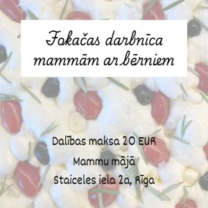 Fokačas darbnīca mammām ar bērniem 21.11.