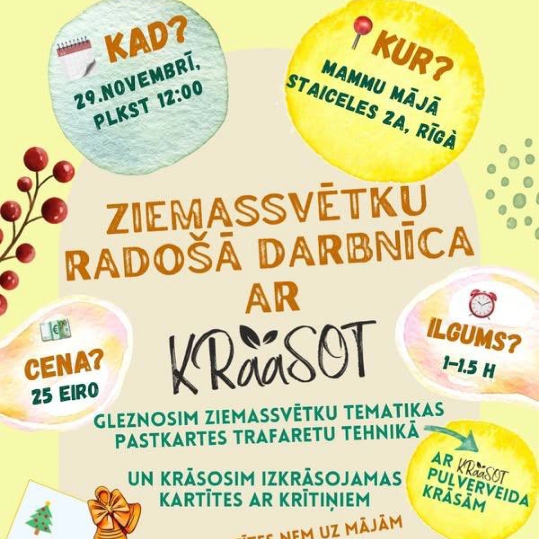 Ziemassvētku radošā darbnīca 29.11.