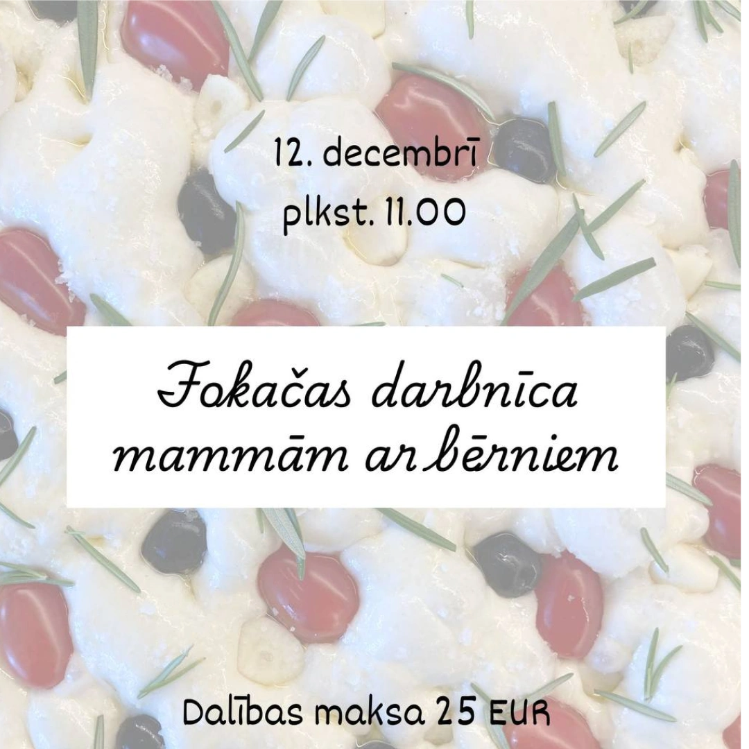 Fokačas darbnīca mammām ar bērniem 12.12.