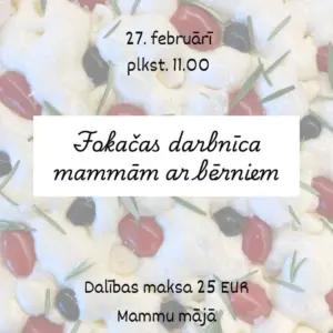 Fokačas darbnīca mammām ar bērniem 27.02.