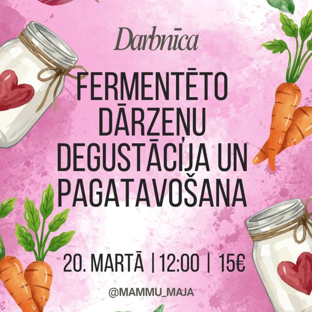 Fermentēto dārzeņu degustācija un pagatavošana 20.03.