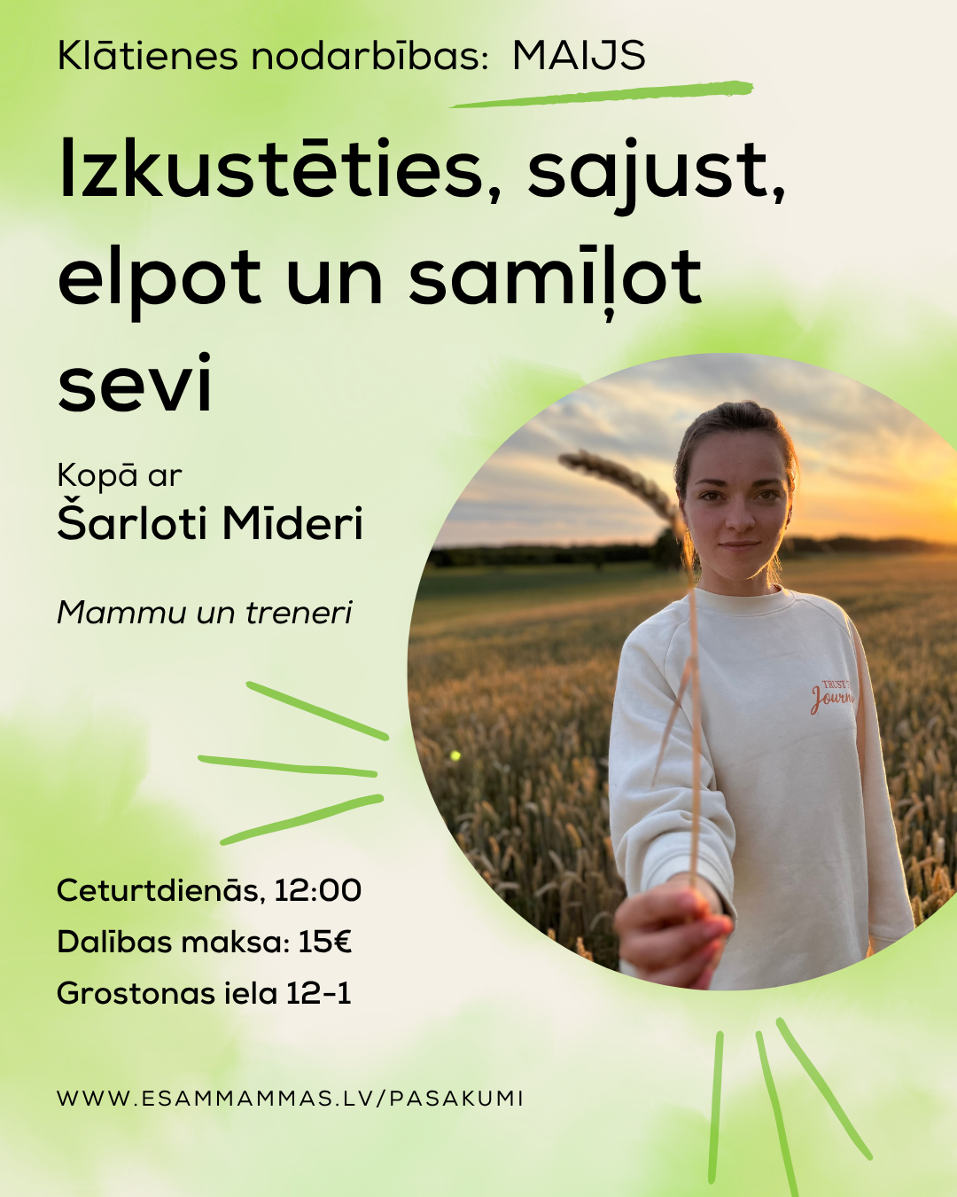 Treniņš mammām ar bērniem 14.05.